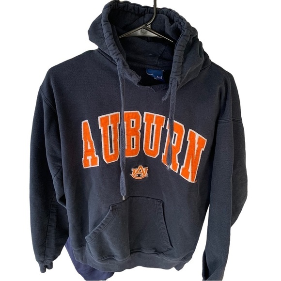Vintage Hoodie Sweatshirt Auburn Tigers Embroidered Size Medium - Picture 1 of 8